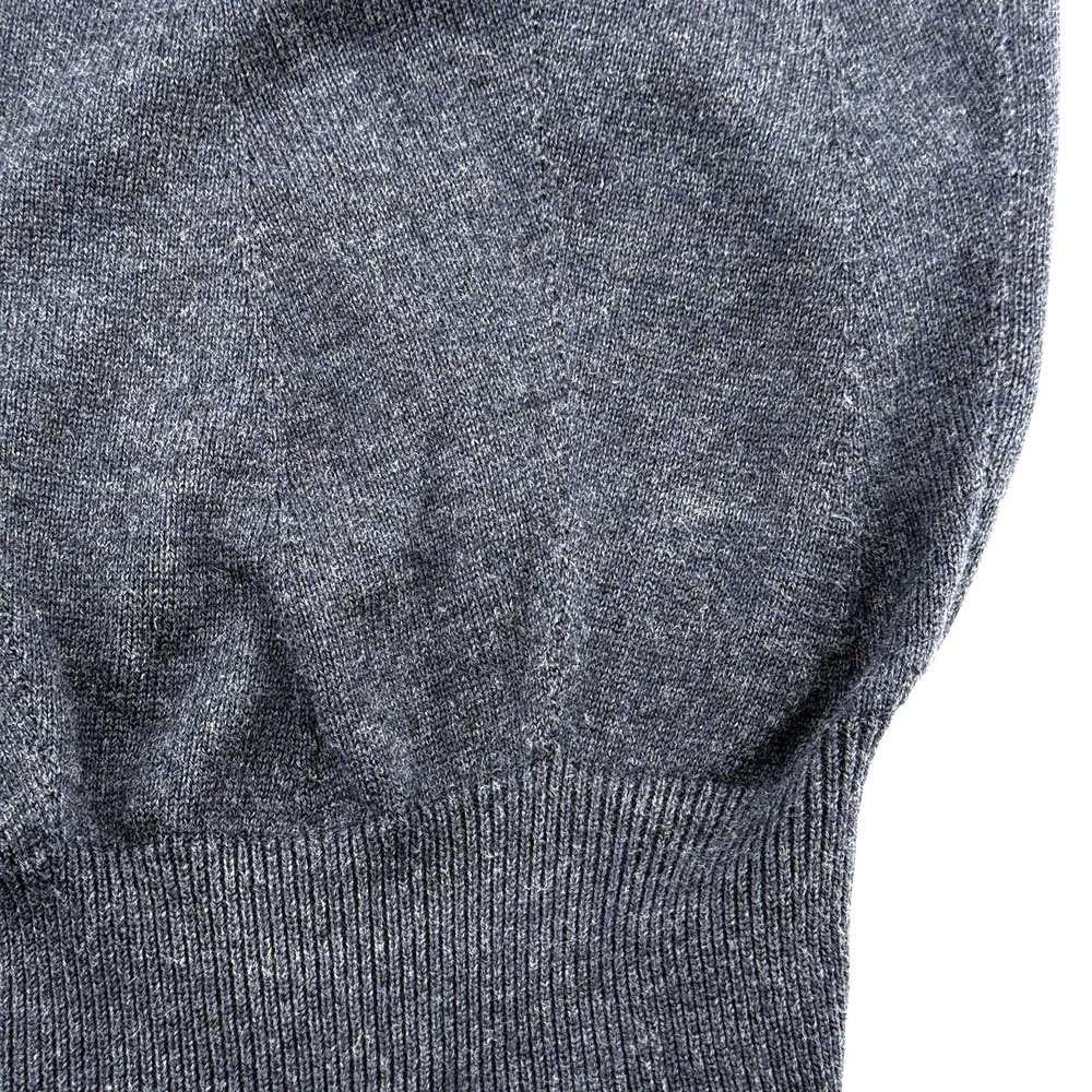 Jos.‎ A. Bank 1/4 Zip Sweater Mens M Signature Collection Pima Cotton Blue Knit - Picture 8 of 8